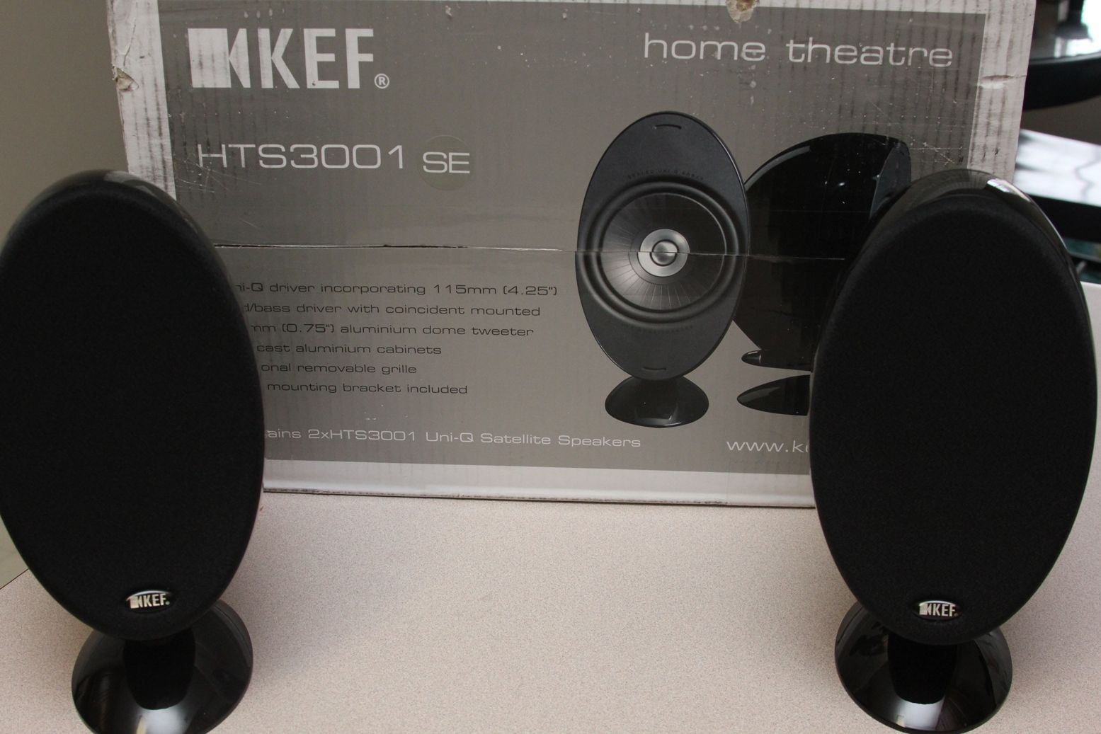 FS Pair of Kef HTS3001SE Egg Speakers Home Theater Forum and Systems